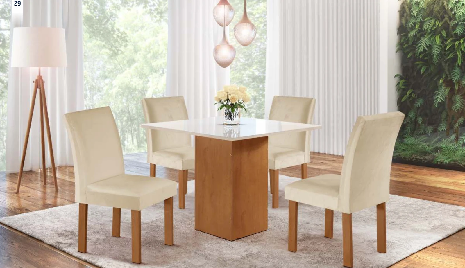 Sala de jantar Dakota · 0,90 × 0,90 m / Napole